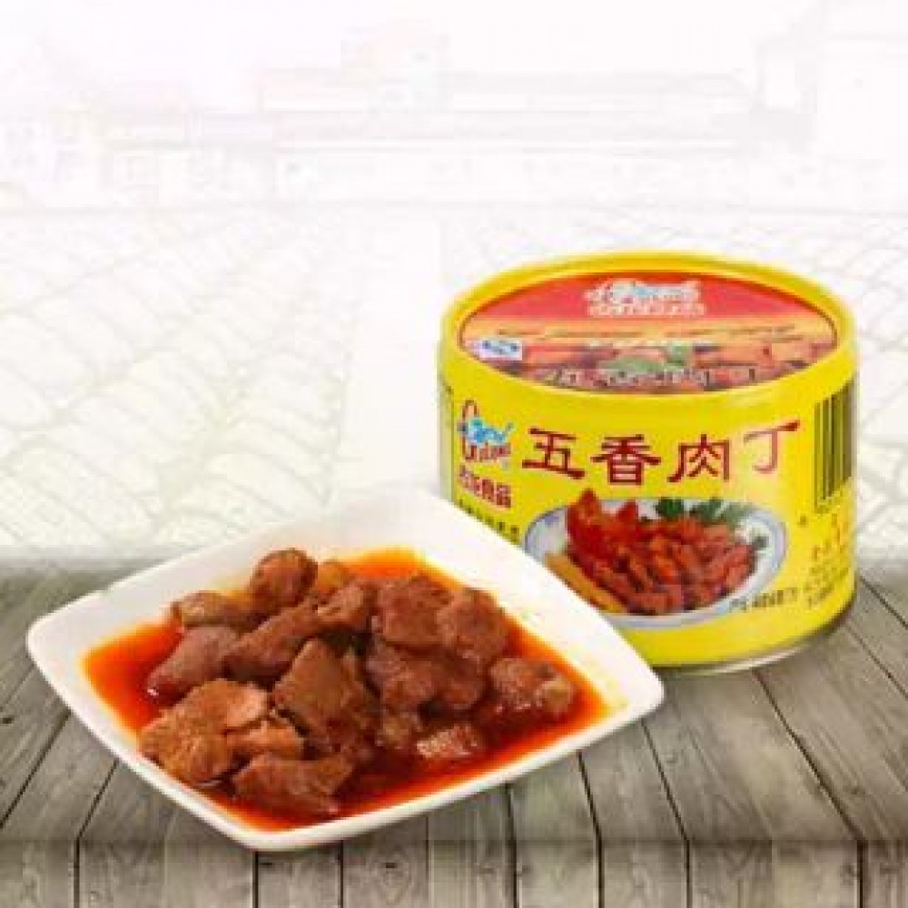 Gulong Spiced Pork Cube 古龍五香肉丁142gm Gulong Spiced Pork Cube 古龍五香肉丁142gm