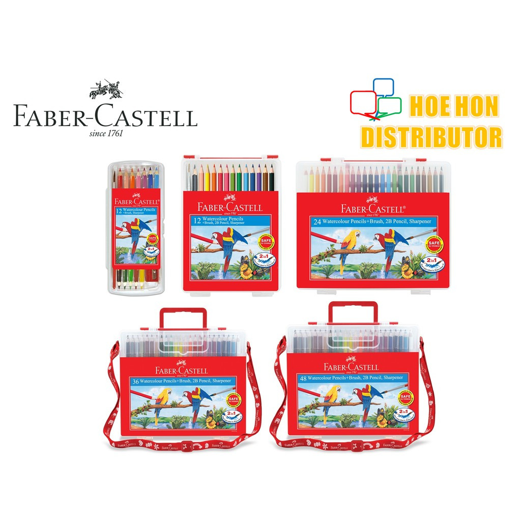image of Faber Castell Wonder Box Water Color Pencil 12c 24c 36c 48c Faber-Castell Colour