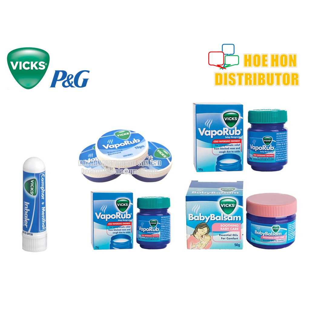 image of Vicks Vaporub 10g, 25g, 50g / Vicks Inhaler / Vicks Baby Balsem 50g 5.0