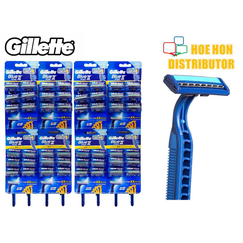 image of Gillette Blue II / Blue 2 Plus Disposable Razor 1 Unit (ORIGINAL) Pisau Cukur