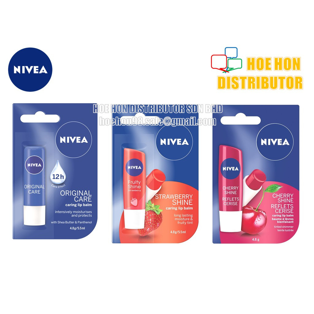 Nivea Caring Lip Balm 4.8g / 5.5ml Nivea Caring Lip Balm 4.8g / 5.5ml