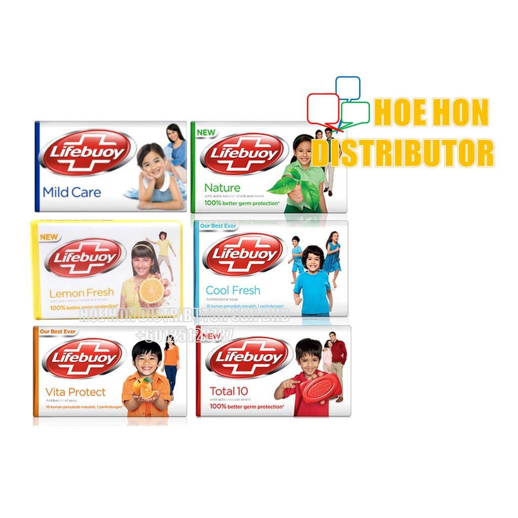 image of Lifebuoy Bar Soap 75g X 3pcs Total 10, Mind Care, Lemon Fresh, Nature Pure