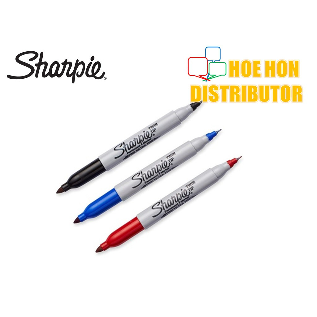 Sharpie Twin Tip Permanent Marker Fine Tip / Ultra Fine Tip Sharpie Twin Tip Permanent Marker Fine Tip / Ultra Fine Tip