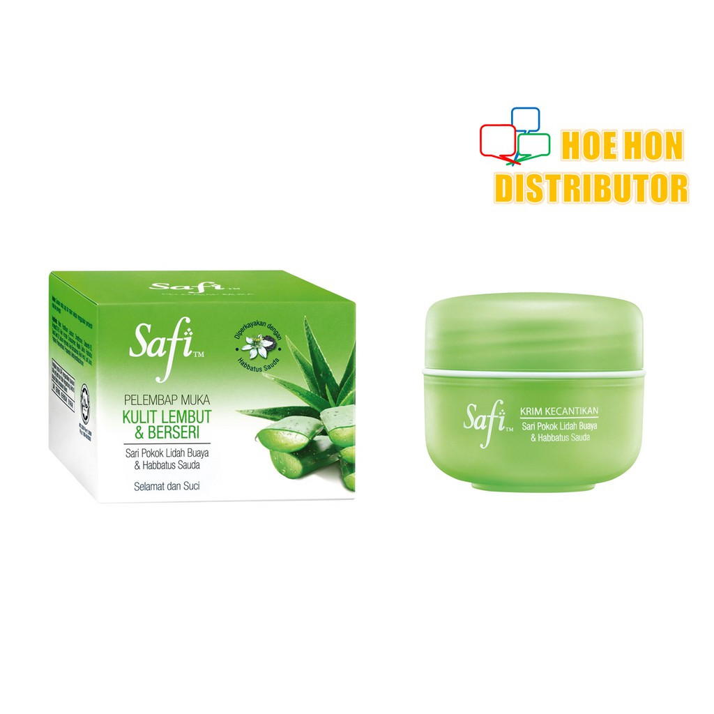 Safi Krim Kecantikan Kulit Lembut & Berseri / Facial Beauty Cream Aloe Vera 16g Safi Krim Kecantikan Kulit Lembut & Berseri / Facial Beauty Cream Aloe Vera 16g