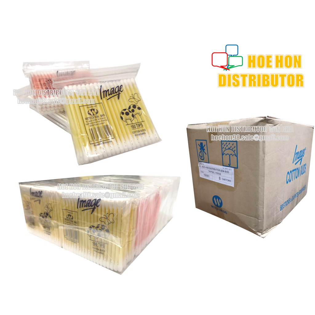 Multipurpose Image Cotton Bud 160 Tips / Pack With Zip Lock Bag / Kapas Telinga Multipurpose Image Cotton Bud 160 Tips / Pack With Zip Lock Bag / Kapas Telinga