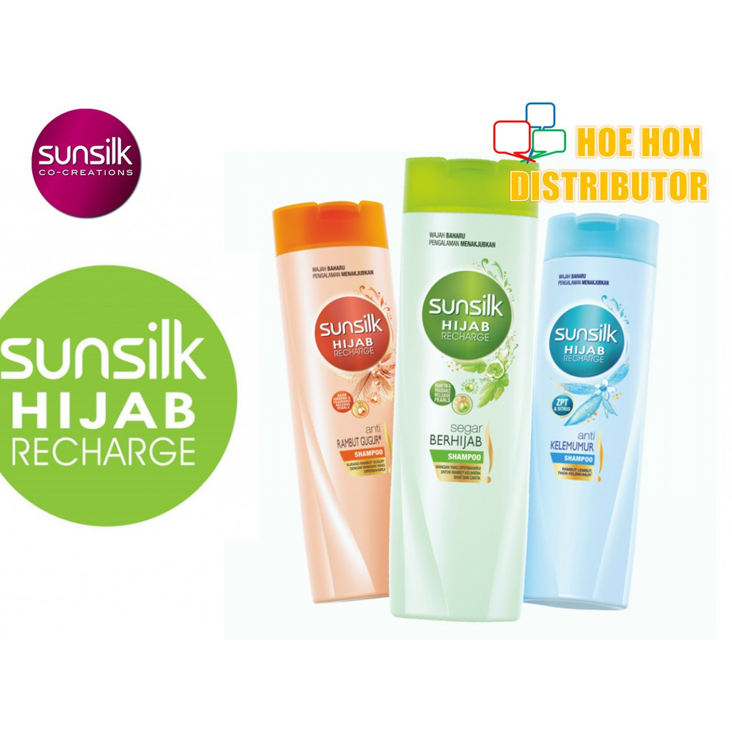 image of Sunsilk Shampoo Hijab Recharge 320ml Segar Anti Kelemumur Anti Rambut Gugur