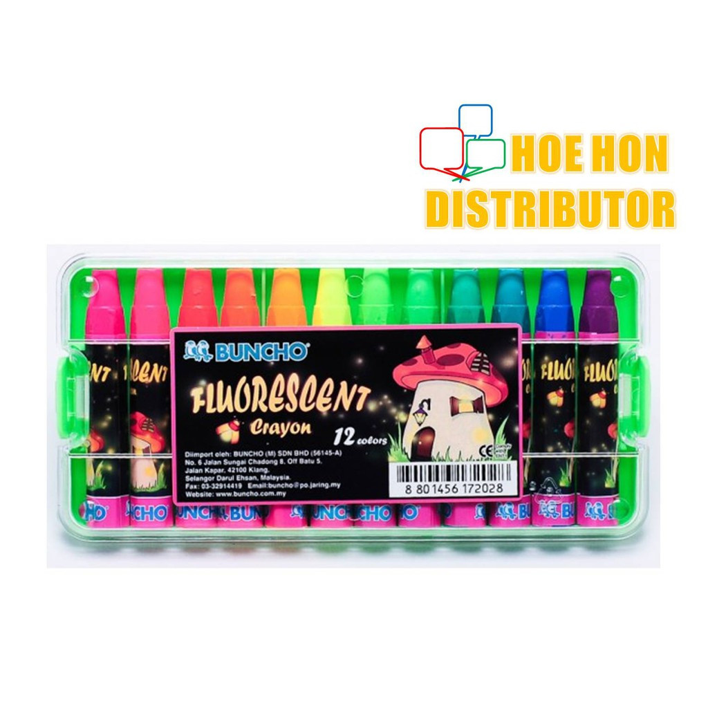Buncho Fluorescent Crayon 12 Colors (Buncho Oil Pastel) Buncho Fluorescent Crayon 12 Colors (Buncho Oil Pastel)