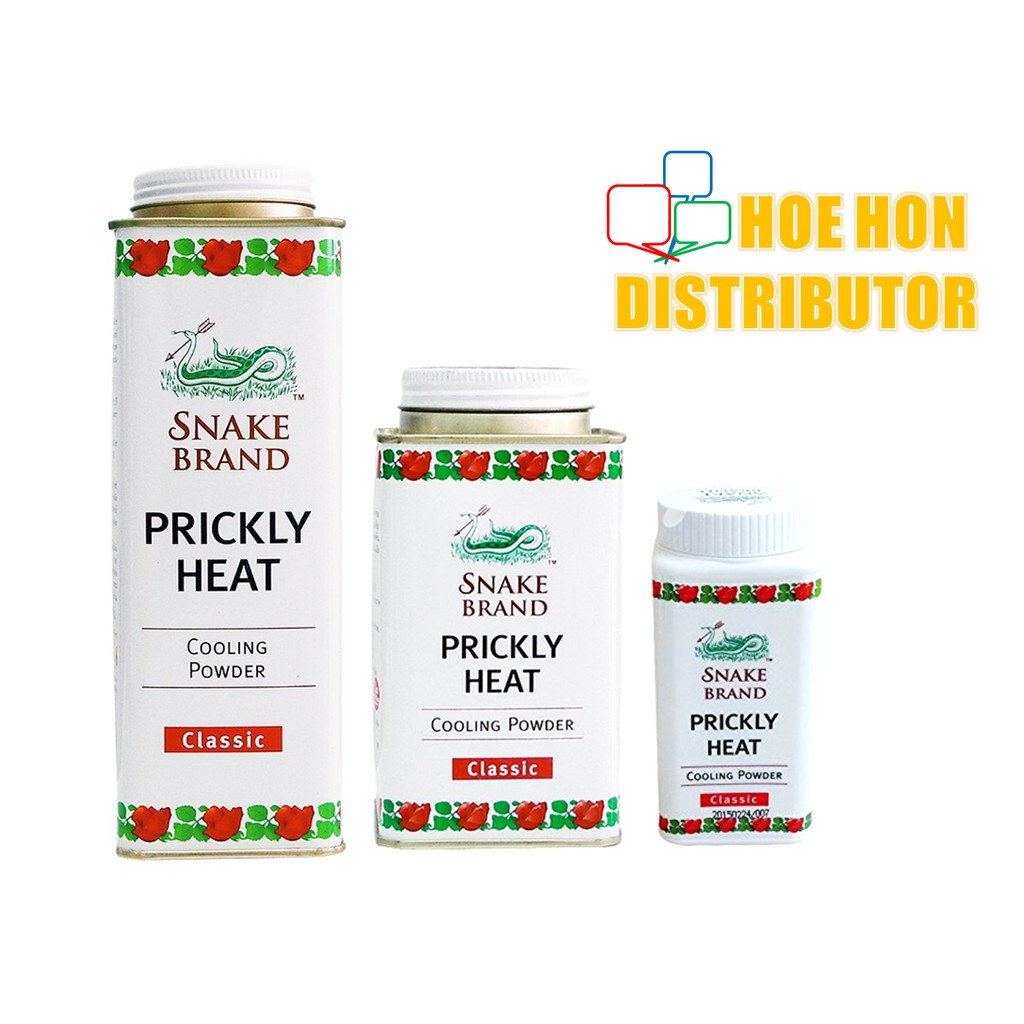 Snake Brand Classic Prickly Heat Cooling Powder / Talc Powder 50g 150g 300g Snake Brand Classic Prickly Heat Cooling Powder / Talc Powder 50g 150g 300g