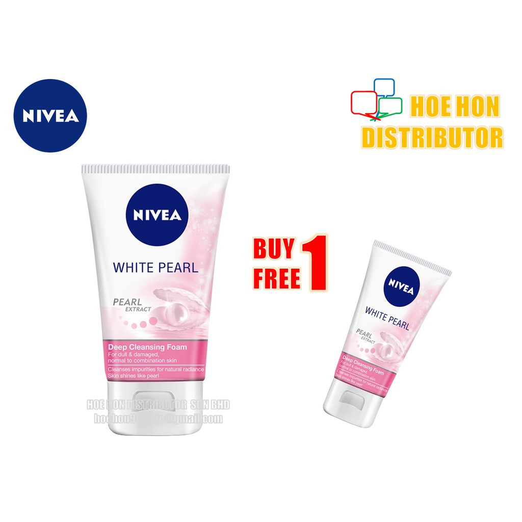 Nivea White Pearl Deep Cleansing Foam / Cleanser 100ml Free 50ml Nivea White Pearl Deep Cleansing Foam / Cleanser 100ml Free 50ml