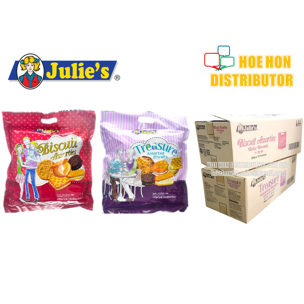 image of Julie's Biscuits Assorties / Treasure Assorted Biscuits 285g