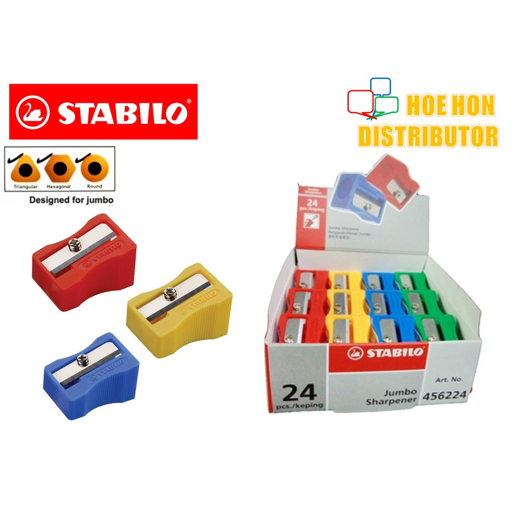 Stabilo Jumbo Sharpener (For Stabilo Jumbo Color Pencil) Pengasah Pensil Stabilo Jumbo Sharpener (For Stabilo Jumbo Color Pencil) Pengasah Pensil