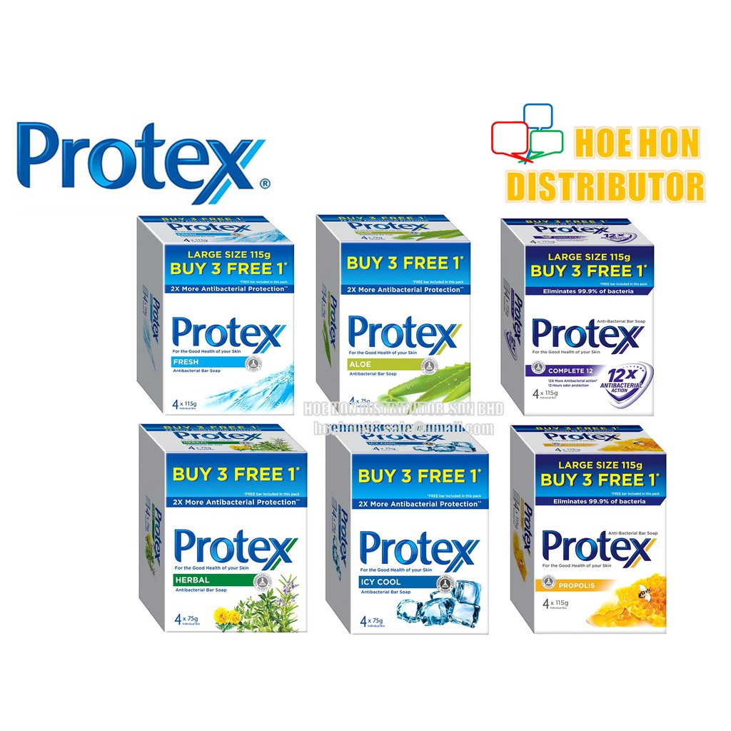 Protex Herba Aloe Gresh Icy Cool Propolis Antibacterial Bar Soap 75g X 4 Protex Herba Aloe Gresh Icy Cool Propolis Antibacterial Bar Soap 75g X 4