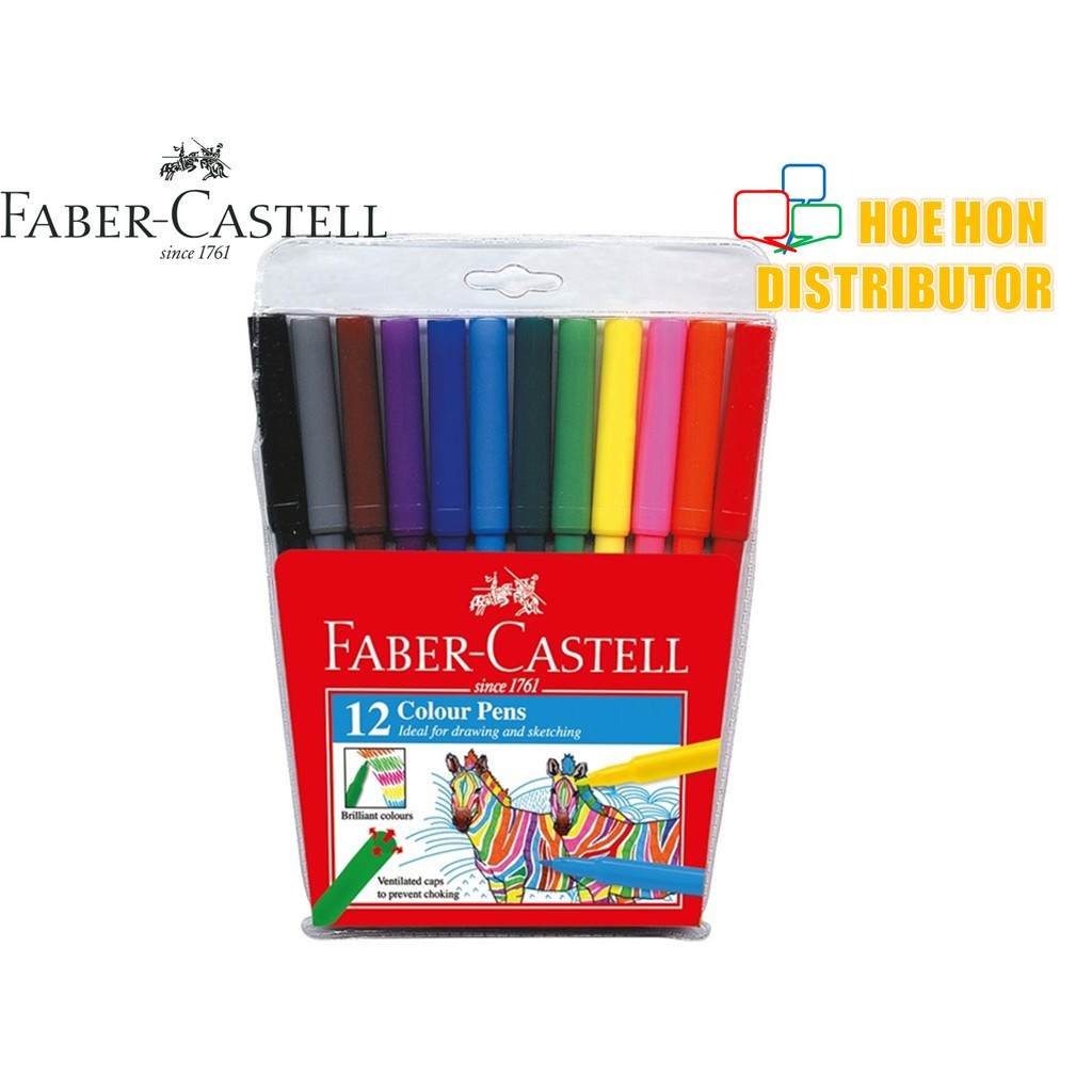Faber-Castell Fibre Tip Magic / Colour Pen 12 Colours (Faber Castell Colour Pen) Faber-Castell Fibre Tip Magic / Colour Pen 12 Colours (Faber Castell Colour Pen)