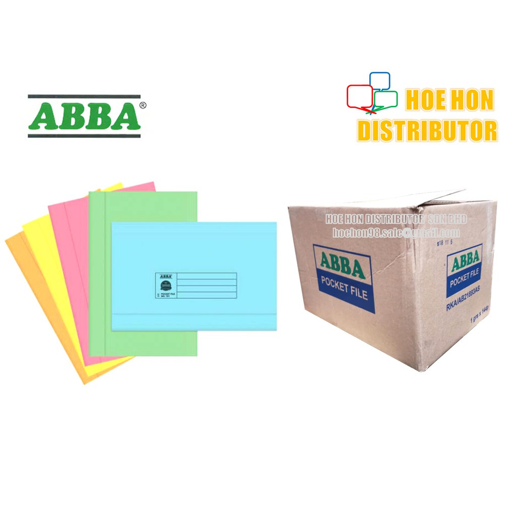 ABBA Manila Card Pocket File No. 222 Light Colour 6pcs ABBA Manila Card Pocket File No. 222 Light Colour 6pcs