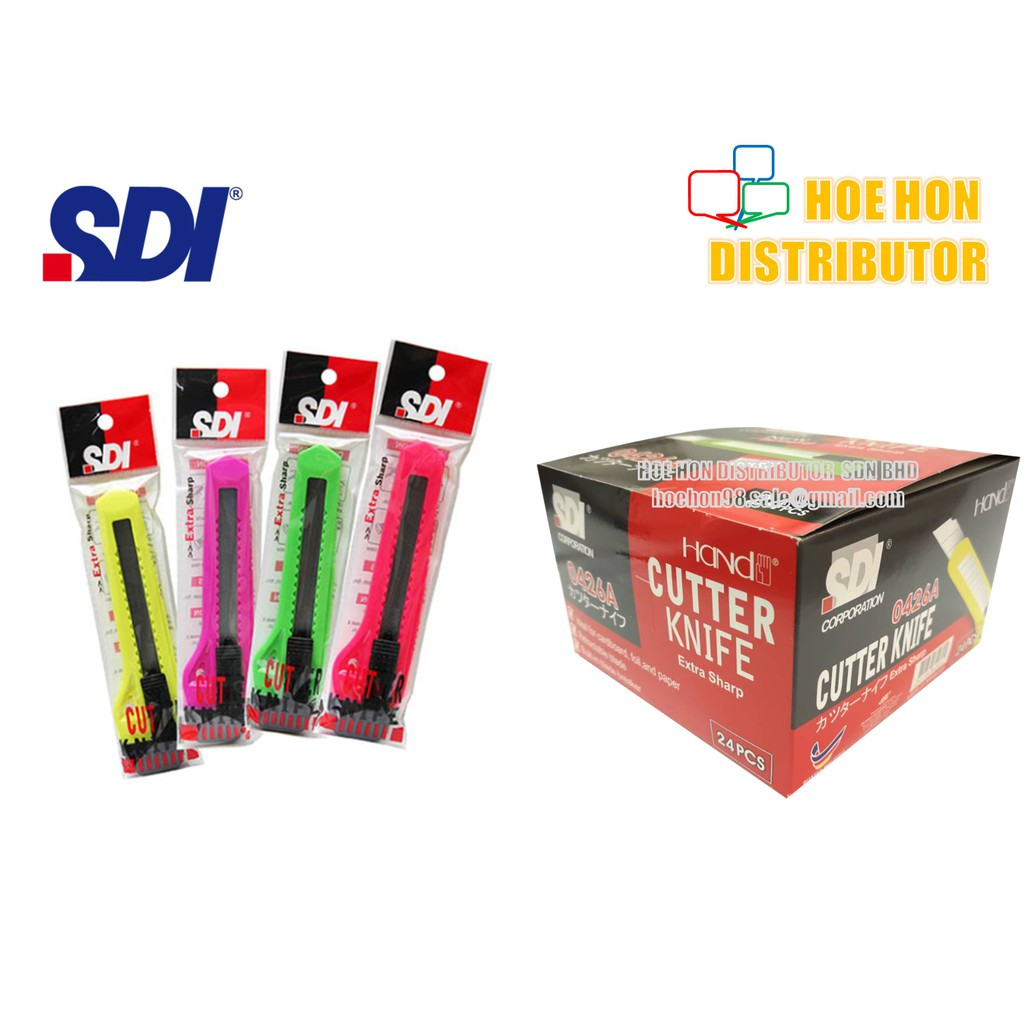 SDI Big Cutter Knife / Pisau Tolak Besar Pemotong 18mm 0426A SDI Big Cutter Knife / Pisau Tolak Besar Pemotong 18mm 0426A
