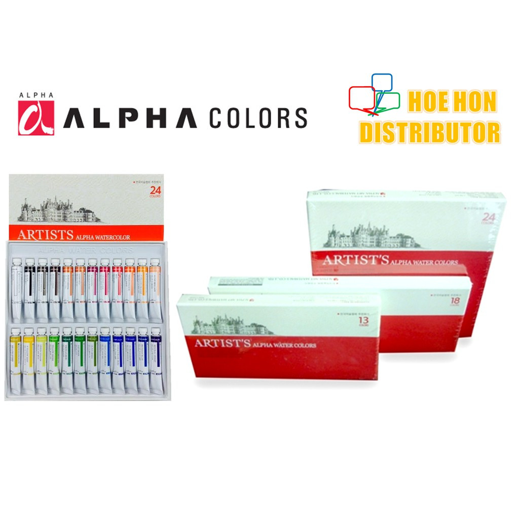 Artists Alpha Watercolor 7.5ml 13c 18c 24c Water Color, Water Colour (# Buncho) Artists Alpha Watercolor 7.5ml 13c 18c 24c Water Color, Water Colour (# Buncho)