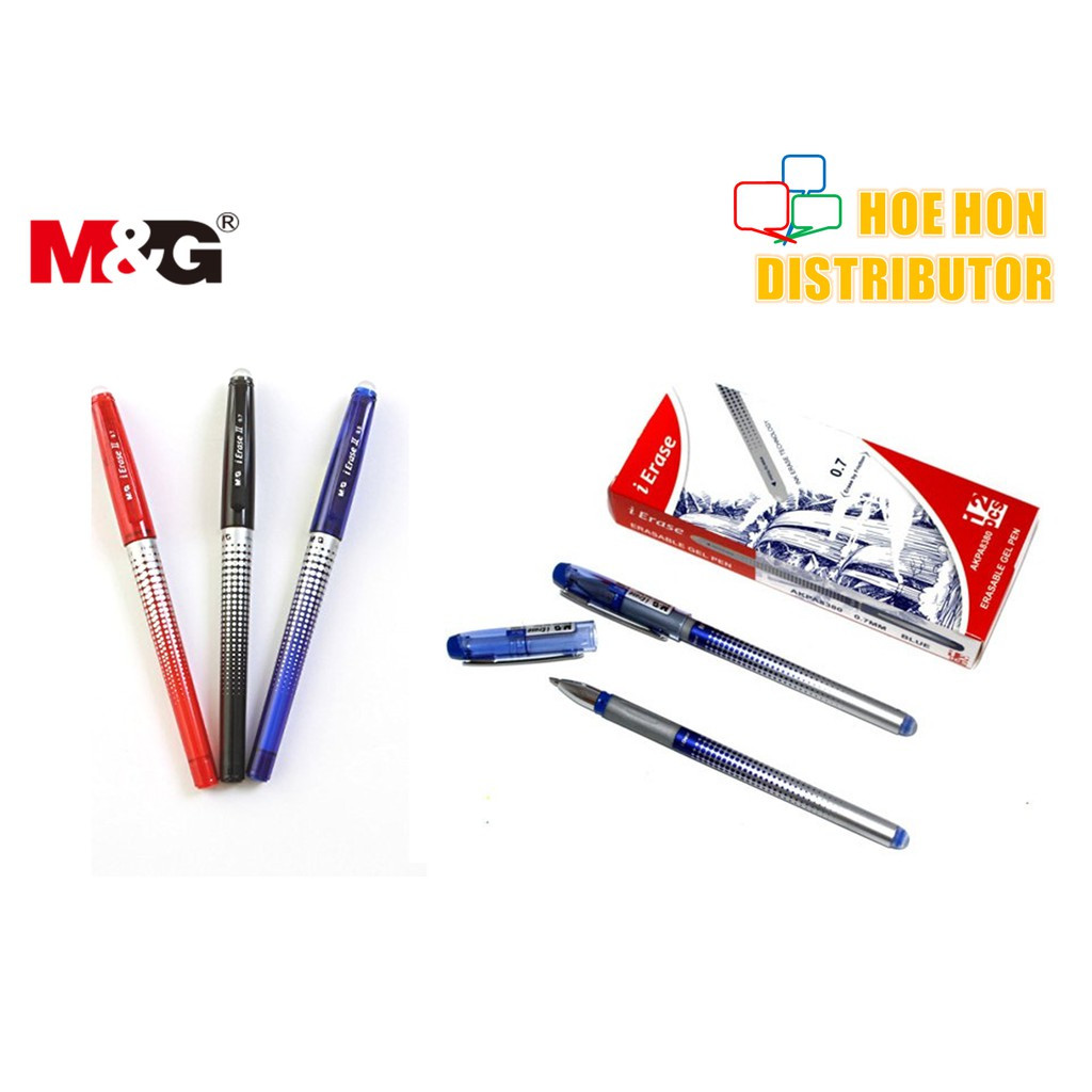 image of M&G IErase Erasable / Pemadam Gel Pen 0.5mm (Pilot Frixion Alternative)