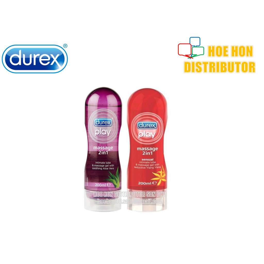 image of Durex Play Massage 2 In 1 Intimate Lube 200 ML (Durex Lubricant, Massage Gel)