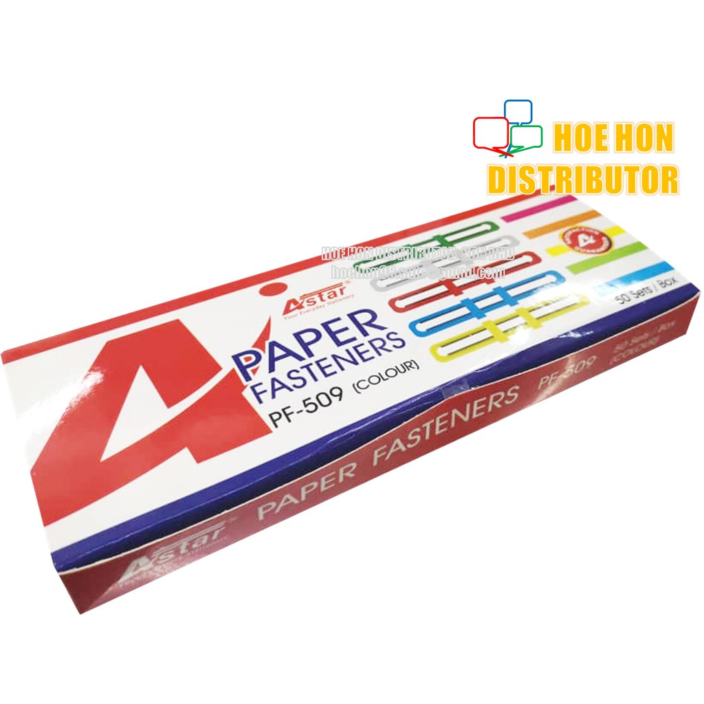 Kidario / Astar Paper Fastener 8cm 50pcs (Pengikat Kertas) Kidario / Astar Paper Fastener 8cm 50pcs (Pengikat Kertas)