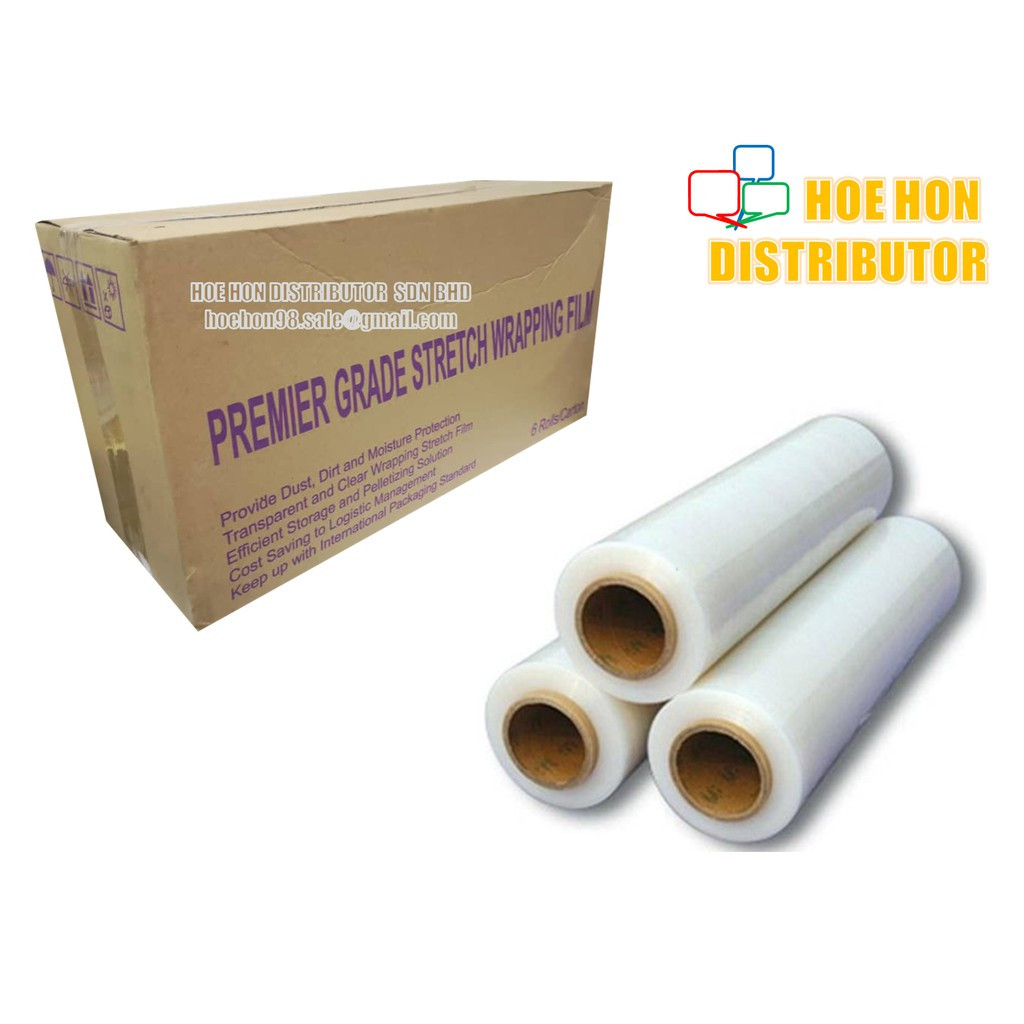 Transparent Stretch Pallet Wrapping Film 500mm 1.8kg Transparent Stretch Pallet Wrapping Film 500mm 1.8kg