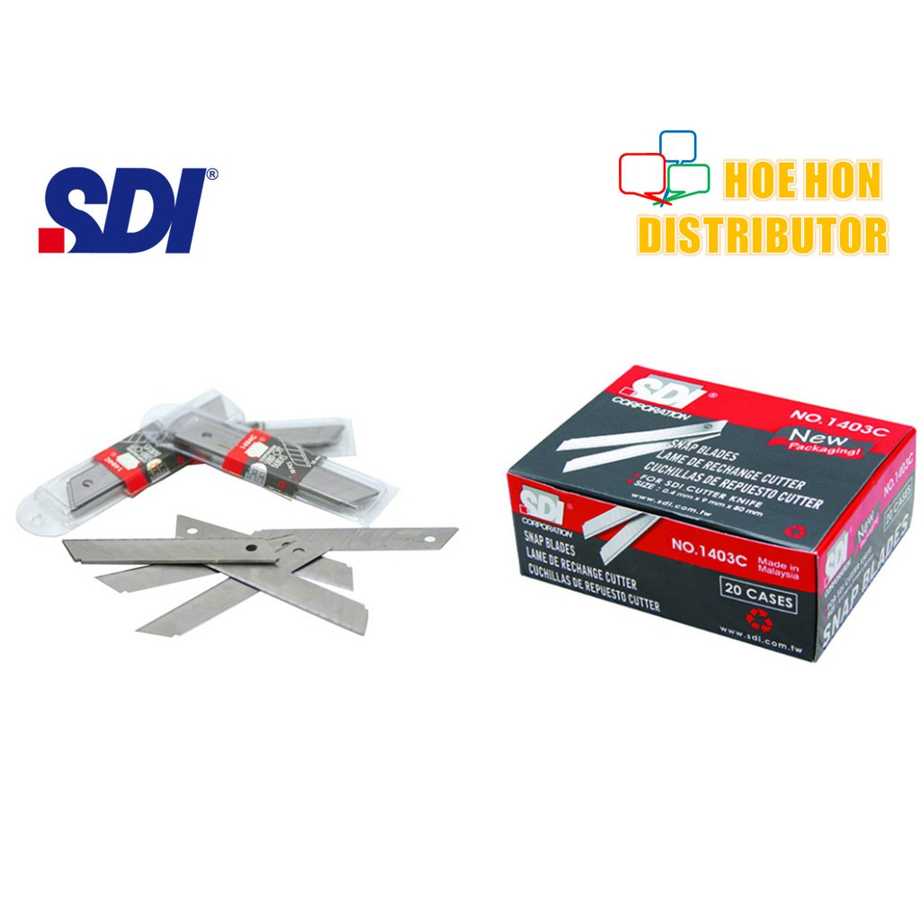 SDI Snap Blade / Refill For SDI Small Cutter Knife 5pcs 1403C SDI Snap Blade / Refill For SDI Small Cutter Knife 5pcs 1403C