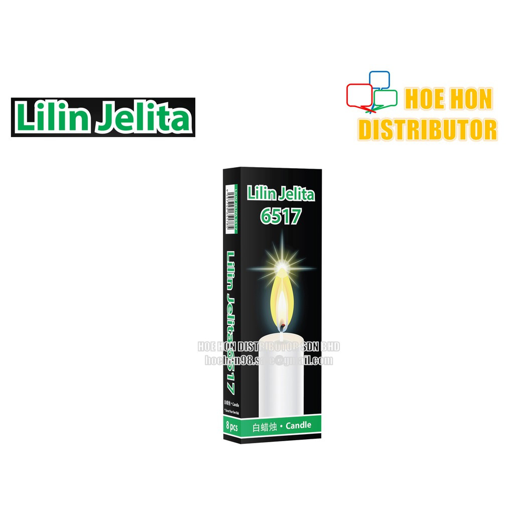 Traditional Medium Size White Candle / Lilin Jelita 6517 Traditional Medium Size White Candle / Lilin Jelita 6517