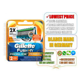 image of Gillette Fusion Proglide Power 2 Cartridges (ORIGINAL) Fusion Blades Refill