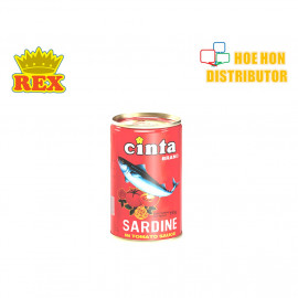 image of Rex Cinta Sardine In Tomato Sauce Canned / Tin Ikan Sardin Sos Tomato 155g HALAL