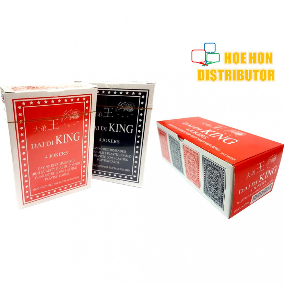 Dai Di King Casino Poker Playing Card 52 + 4 Jokers Deck Dai Di King Casino Poker Playing Card 52 + 4 Jokers Deck