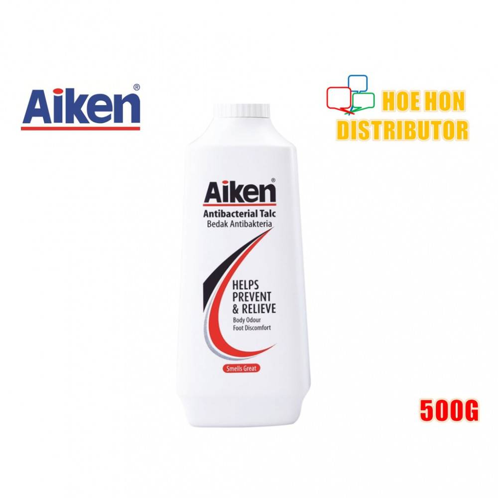 Aiken Antibacterial Talc Powder / Bedak Antibakteria 500g Aiken Antibacterial Talc Powder / Bedak Antibakteria 500g