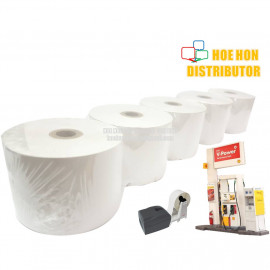image of Petrol Station Pump Printer Thermal Paper Roll 57mm X 70mm X 12mm X 5Rolls
