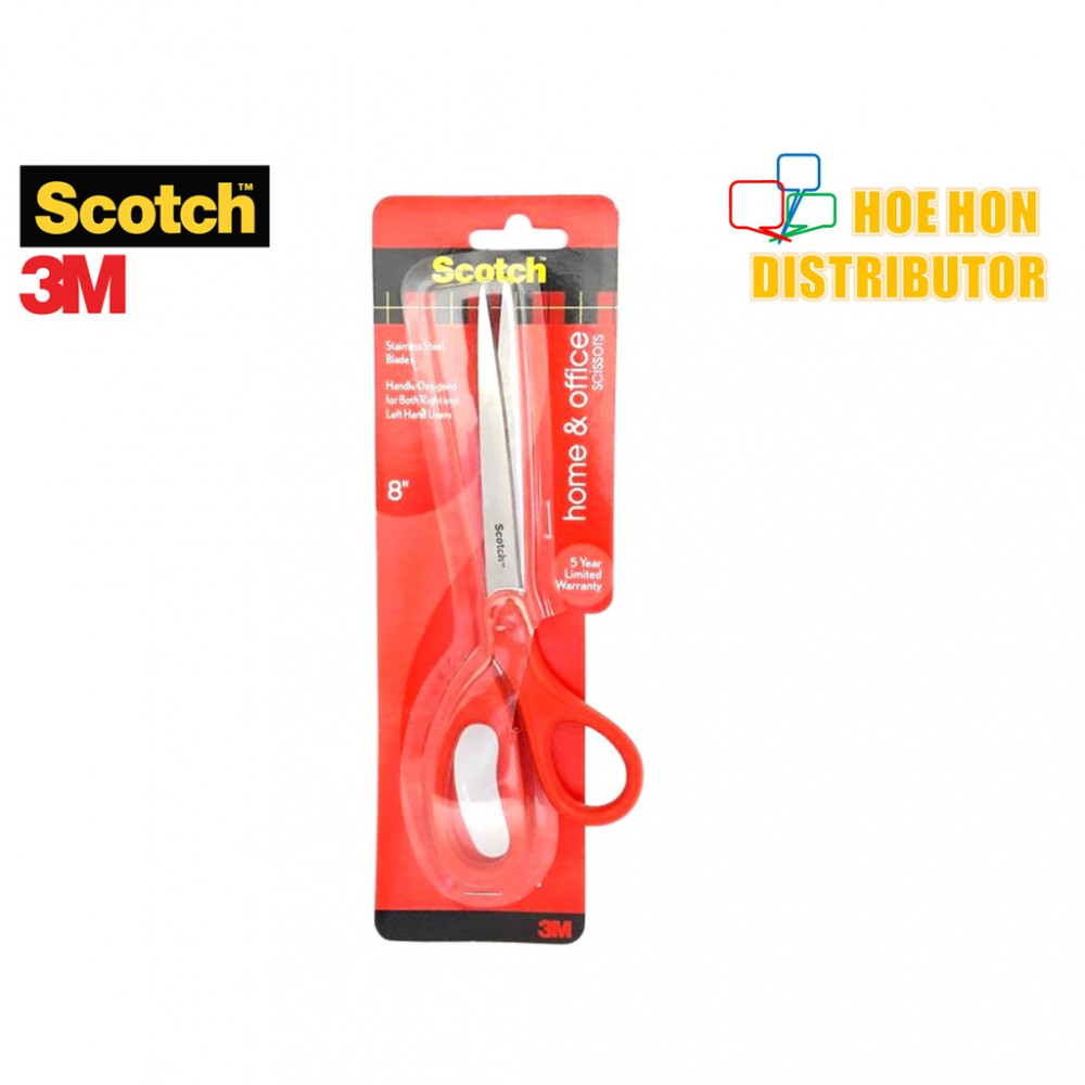 3M Scotch Home & Office Scissor / Gunting 8" / 8 Inch 1408 3M Scotch Home & Office Scissor / Gunting 8" / 8 Inch 1408