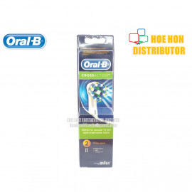 image of Braun Oral B Crossaction Brush Heads 2pcs (Original) For Rechargeable Toothbrush