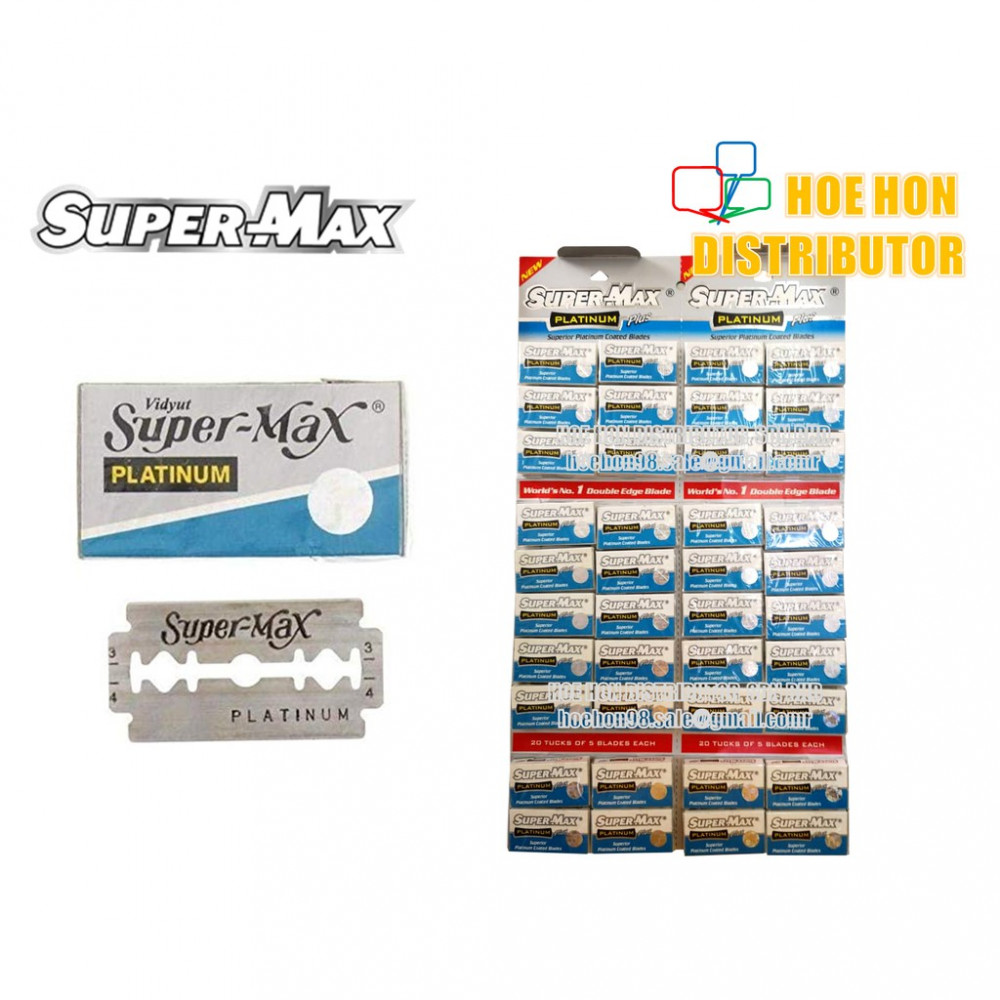 Supermax / Super-Max Platinum Steel Blade / Mata Pisau Cukur AA02 Supermax / Super-Max Platinum Steel Blade / Mata Pisau Cukur AA02