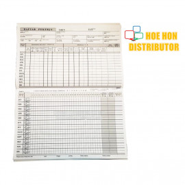 image of Buku Daftar Pekerja / Employee Register Book Keeping / Record B600 - 40