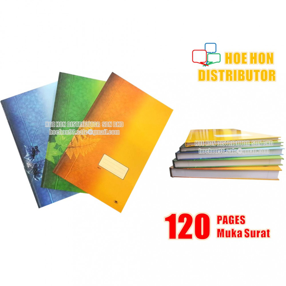 Hard Cover Foolscap Excercise Note Book / Buku Log Kulit Tebal F4 120 Pages Hard Cover Foolscap Excercise Note Book / Buku Log Kulit Tebal F4 120 Pages