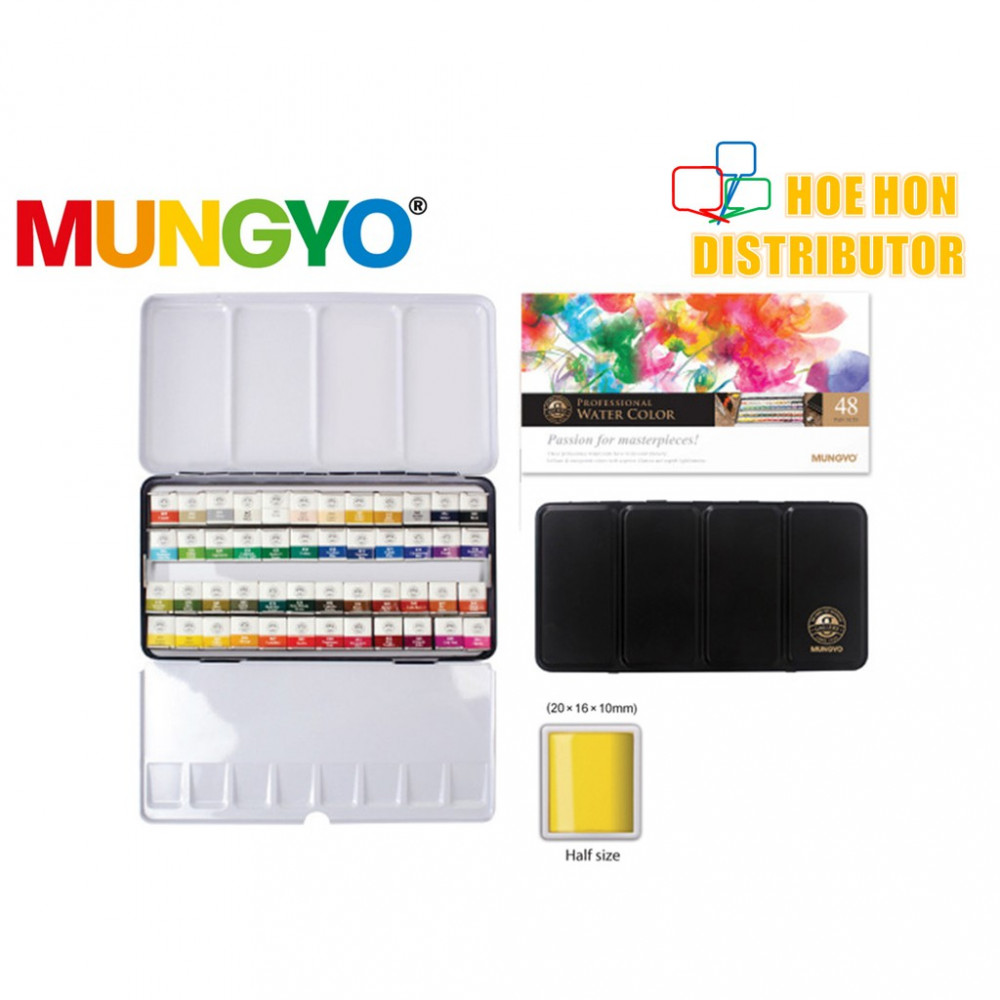 Mungyo Professional Water Color 48 Pan Set MWPH-48C Mungyo Professional Water Color 48 Pan Set MWPH-48C