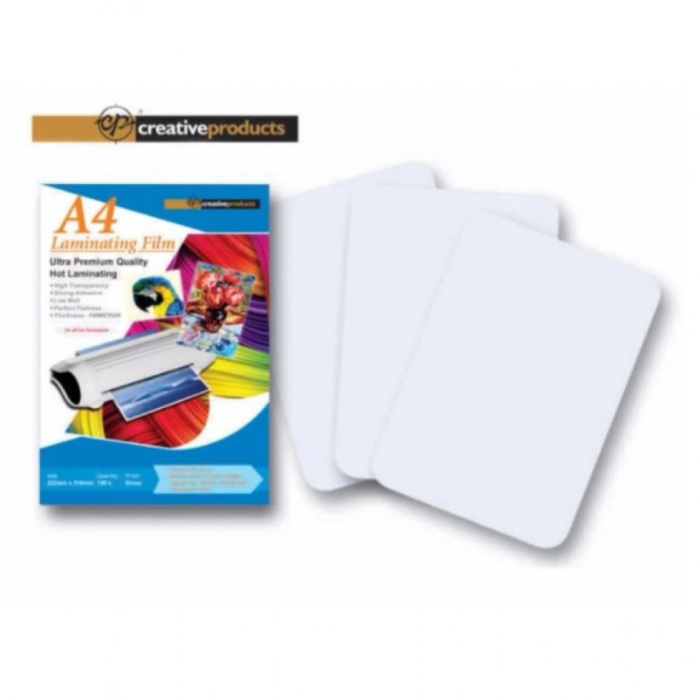 Creative Product Laminate Film A4 100 Sheet 100 Micron Thickness Creative Product Laminate Film A4 100 Sheet 100 Micron Thickness
