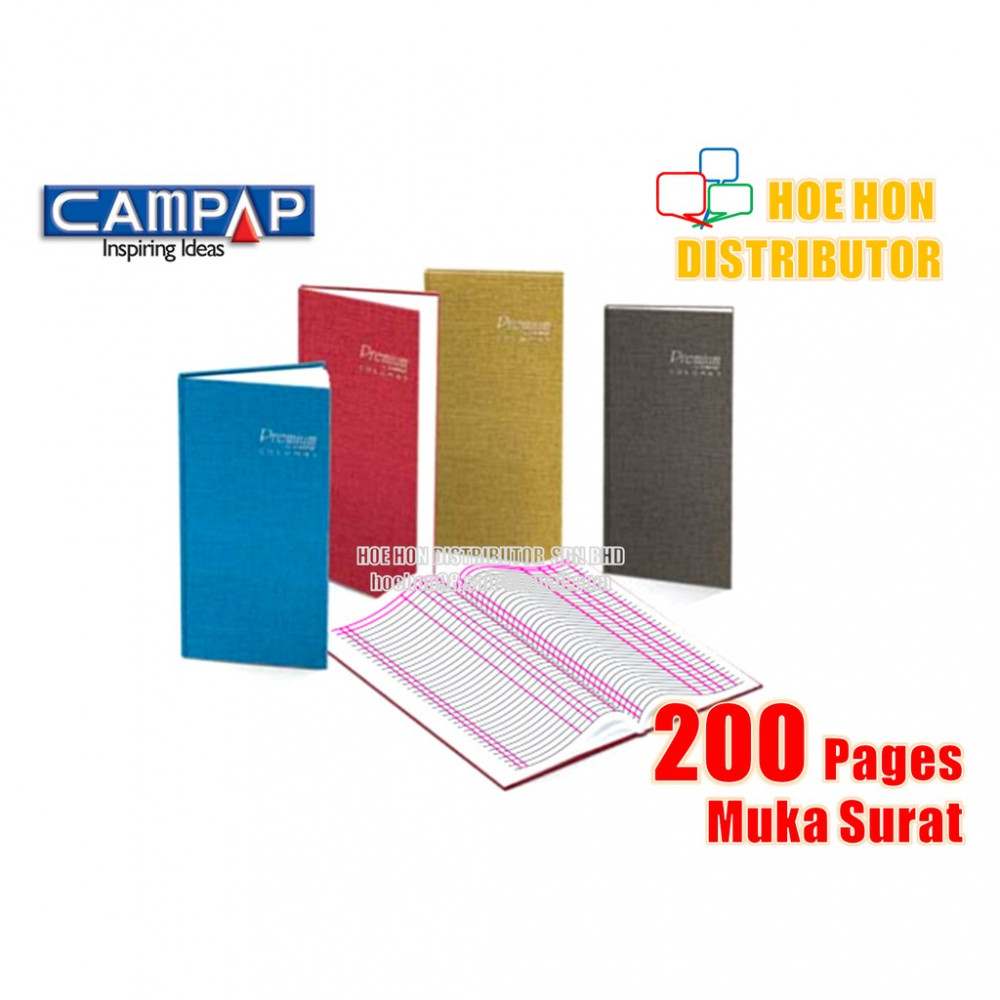 Campap 2 Column Hard Cover Oblong Account Book 200 Page CA 3120 Campap 2 Column Hard Cover Oblong Account Book 200 Page CA 3120