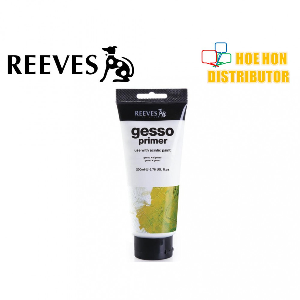 Reeves Acrylic / Oil Paint Gesso Primer 200ml 8490520 Reeves Acrylic / Oil Paint Gesso Primer 200ml 8490520