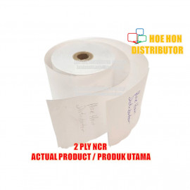 image of Cash Register Receipt Printer Paper Roll 57mm X 65mm Or 60mm X 12mm 2ply NCR