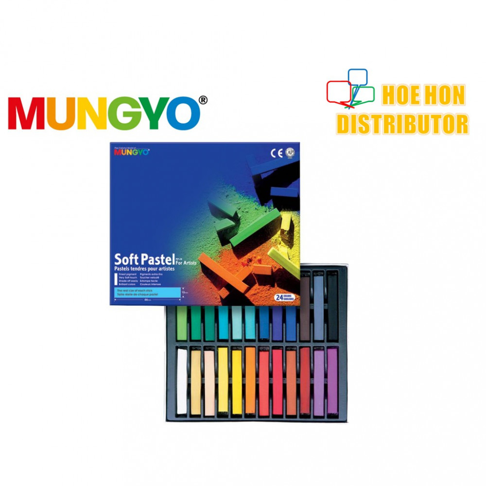 Mungyo Soft Pastel For Artists 24 Color (Full Size) MP-24 Mungyo Soft Pastel For Artists 24 Color (Full Size) MP-24