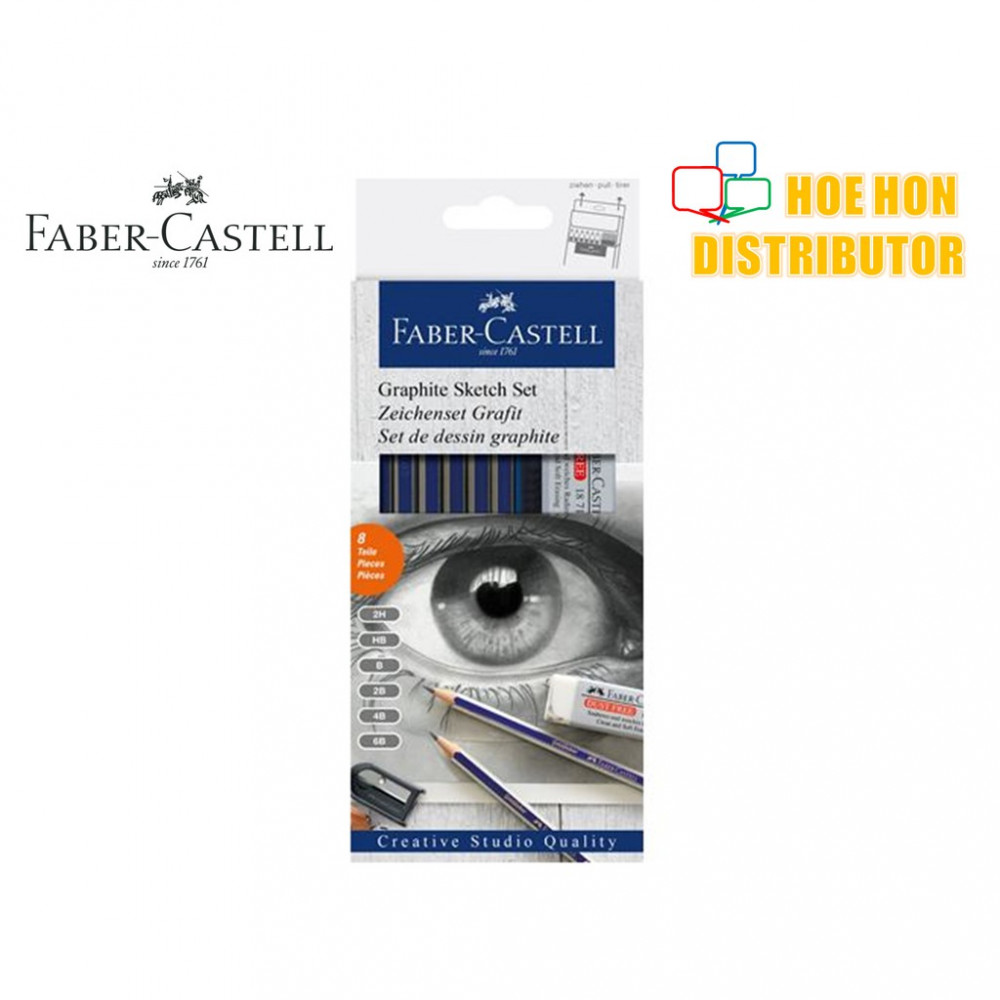 Faber - Castell Goldfaber Graphite Sketch / Drawing Set 8 Piece Faber - Castell Goldfaber Graphite Sketch / Drawing Set 8 Piece