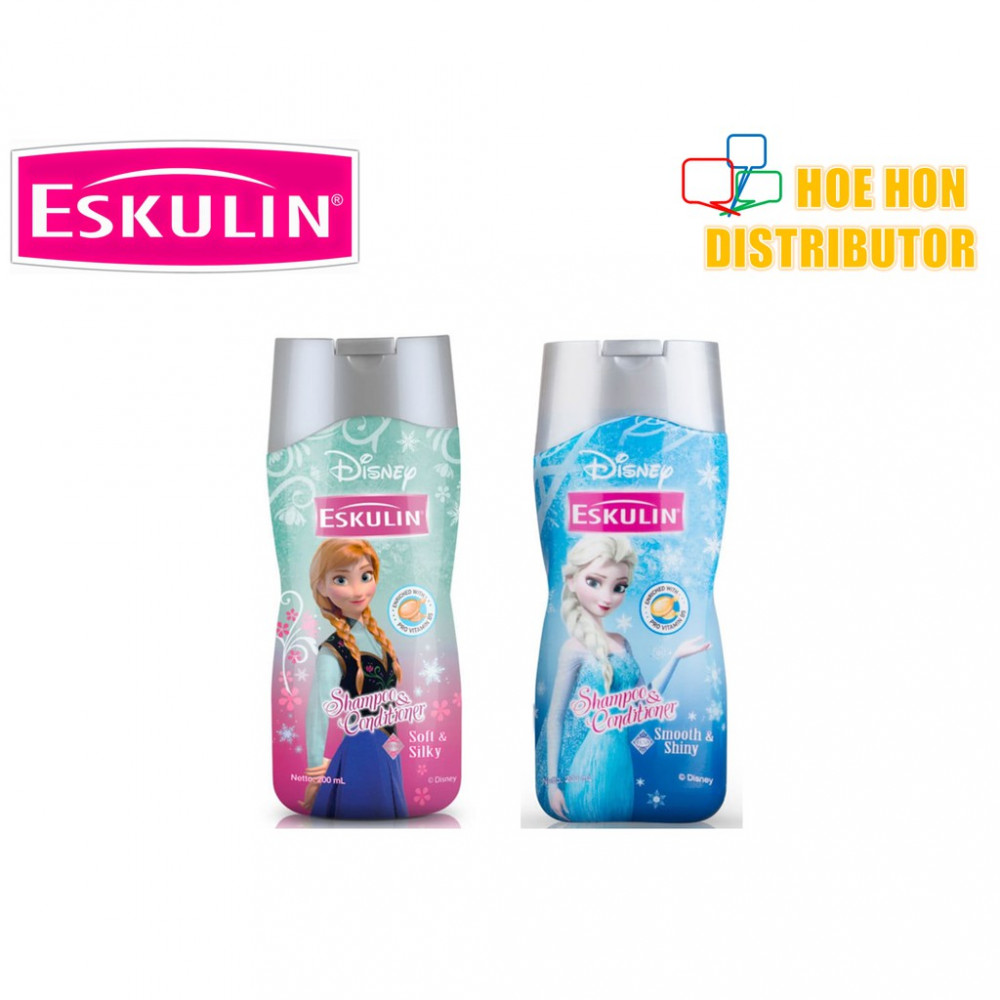 Eskulin Frozen Elsa Anna Kids Hair Shampoo & Conditioner 200ml Eskulin Frozen Elsa Anna Kids Hair Shampoo & Conditioner 200ml
