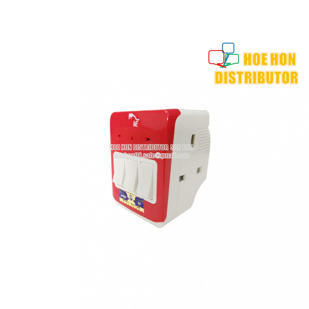 ME 3 Way Multi Adapter With Switch 13AMP ME 3 Way Multi Adapter With Switch 13AMP