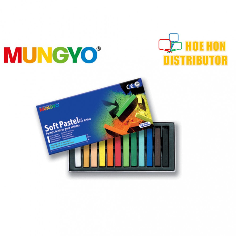 Mungyo Soft Pastel For Artist 12 Color (Full Length) MP-12 Mungyo Soft Pastel For Artist 12 Color (Full Length) MP-12