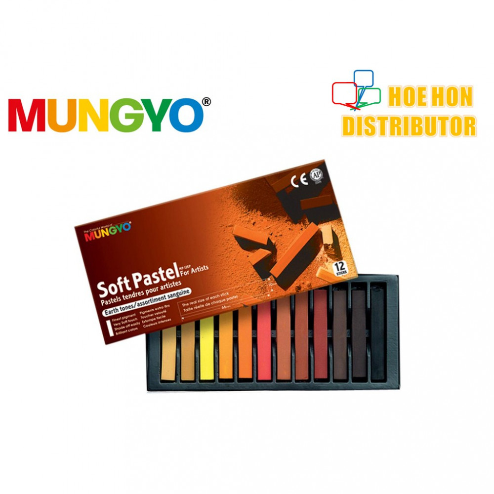 Mungyo Soft Pastel For Artist Earth Tones 12 Color (Full Length) MP-12EP Mungyo Soft Pastel For Artist Earth Tones 12 Color (Full Length) MP-12EP