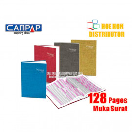 image of Premium by Campap 3 Column Hard Cover Foolscap Account Book F4 128 Page CA 3130
