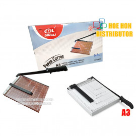 image of A3 Paper Cutter / Trimmer Pemotong Kertas 18 Inch x 15 Inch Steel / Wooden