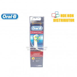 image of Braun Oral B Flossaction Brush Heads 2pcs (Original) Rechargeable Toothbrush